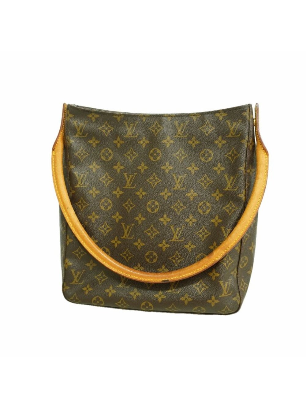 Louis Vuitton Shoulder Bag Monogram Looping GM Brown